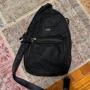Tumi Black Messenger Bag for Men